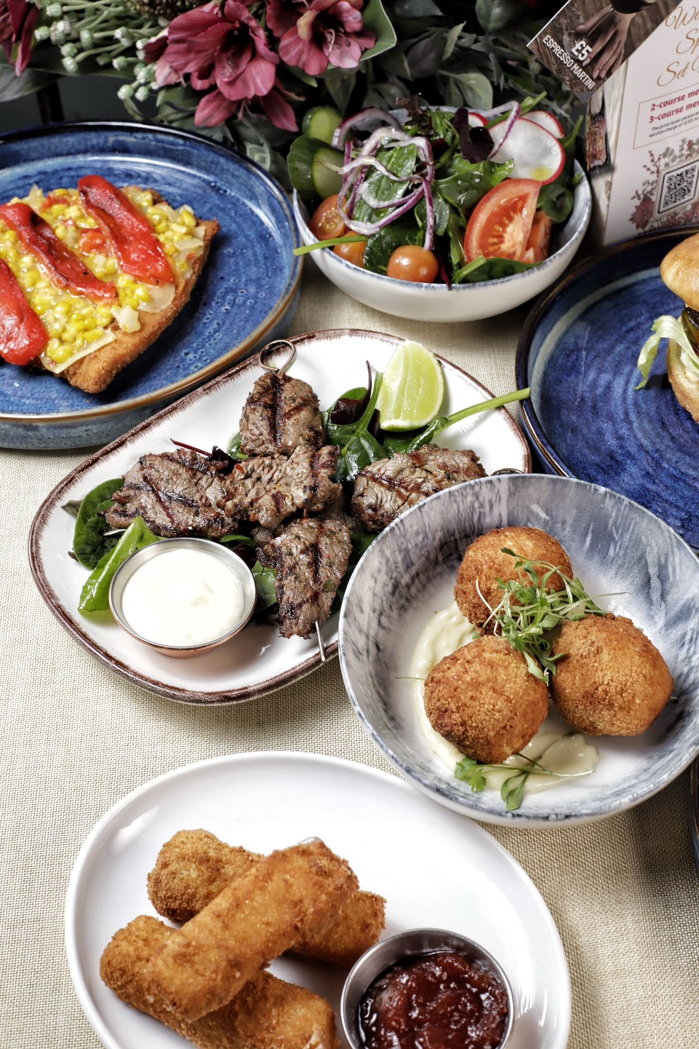 Summer set menu in croydon